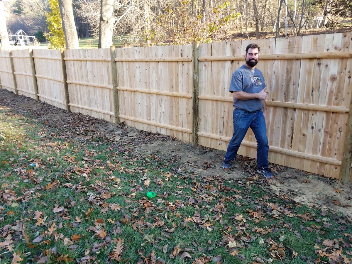 Wood fence customer project photo 21